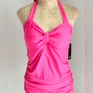 Jones New York tankini top, size L, pink
